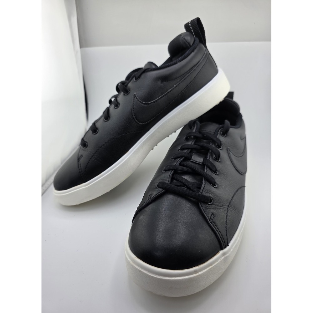 Nike Golf Shoes Womens 9 Black Leather Spikeless Sneakers